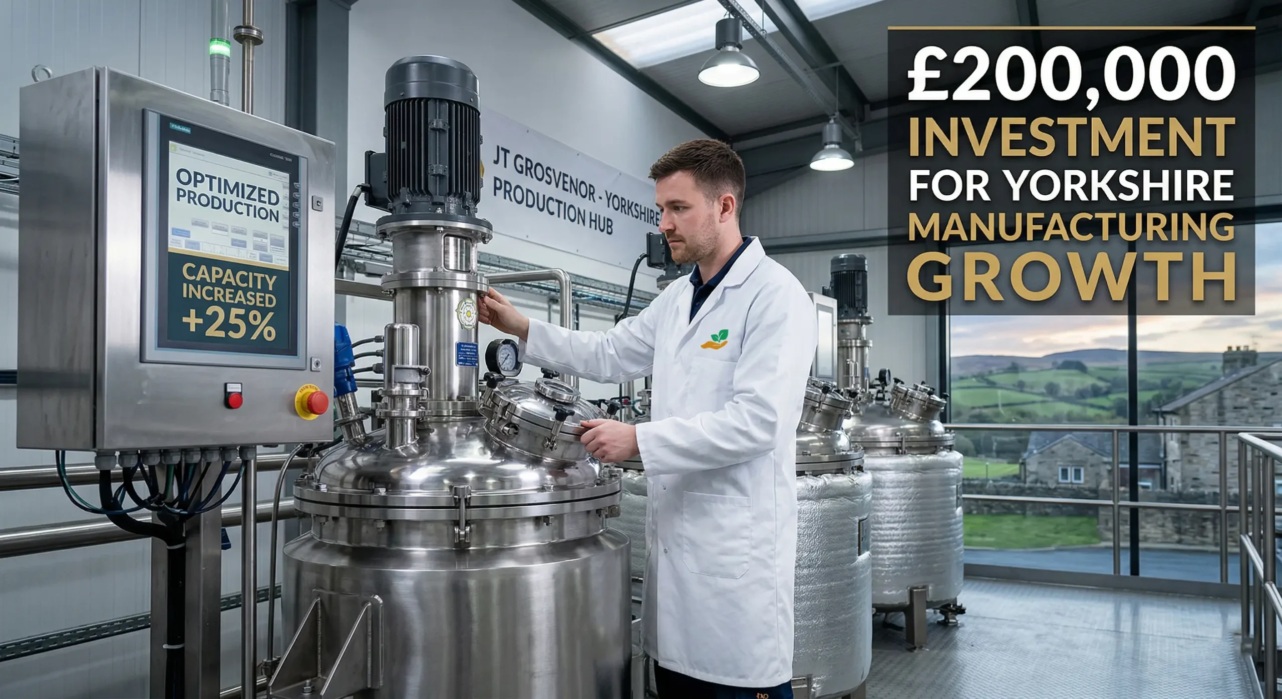 JT Grosvenor Announces £200,000 Strategic Investment to Accelerate Growth at Yorkshire Facility